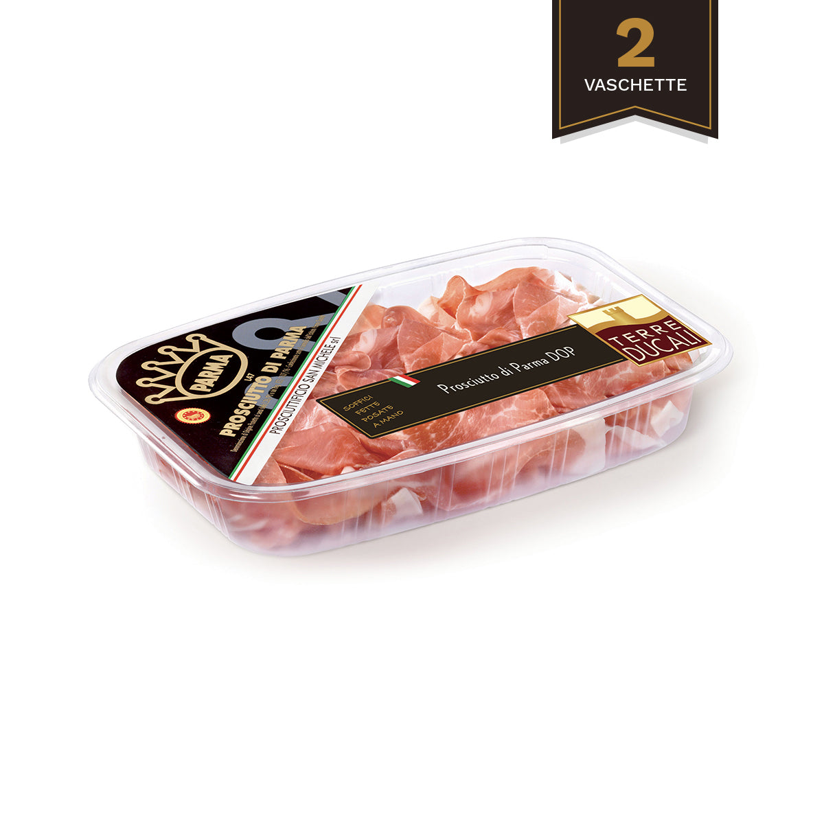 Prosciutto di Parma DOP 18 mesi - 2 vaschette da 90gr