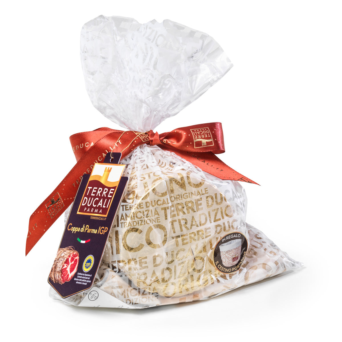 Coppa di Parma IGP con cestino in cotone