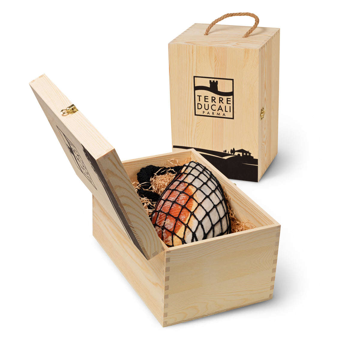 Fiocco con cofanetto in legno