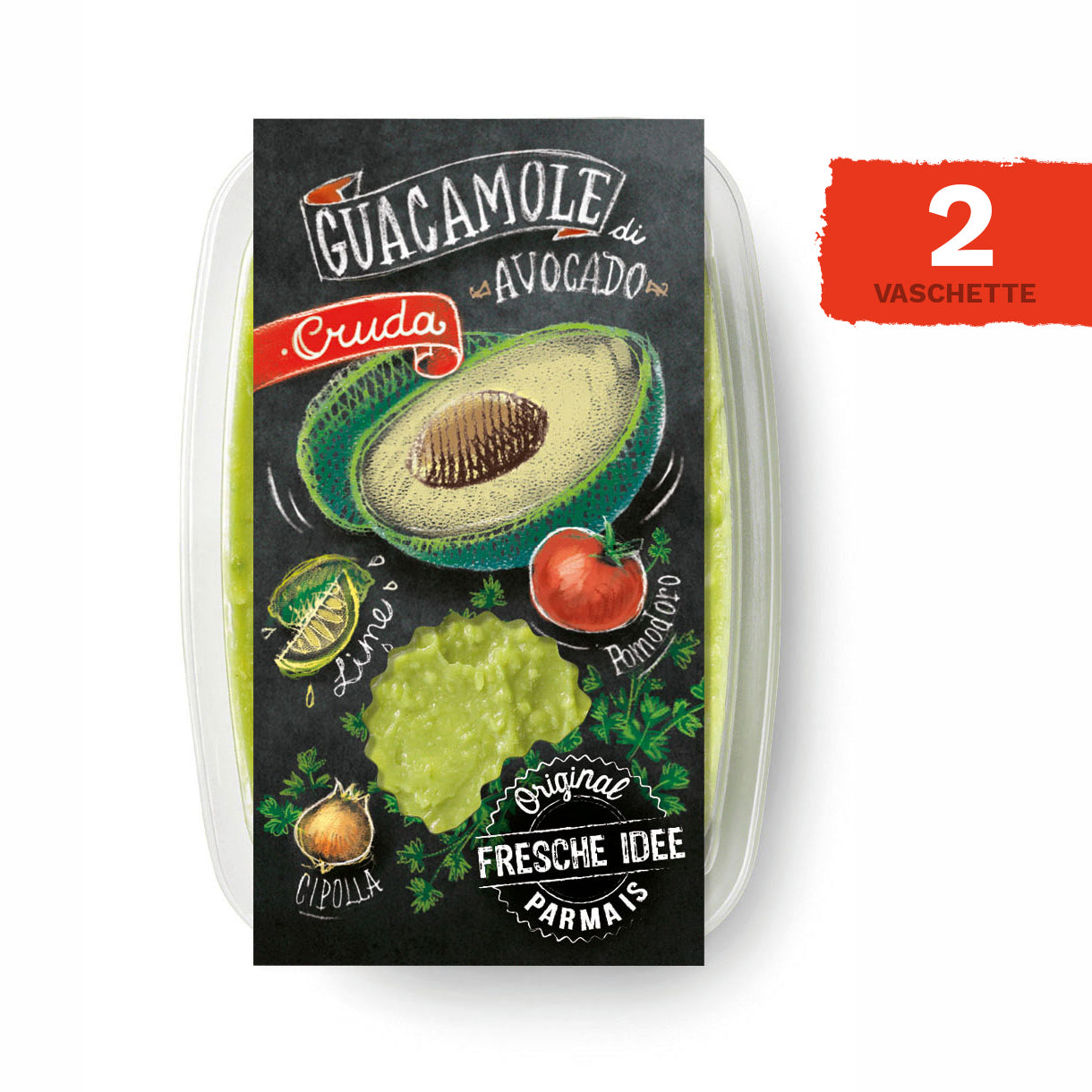 Guacamole di avocado - 2 vaschette da 150 gr