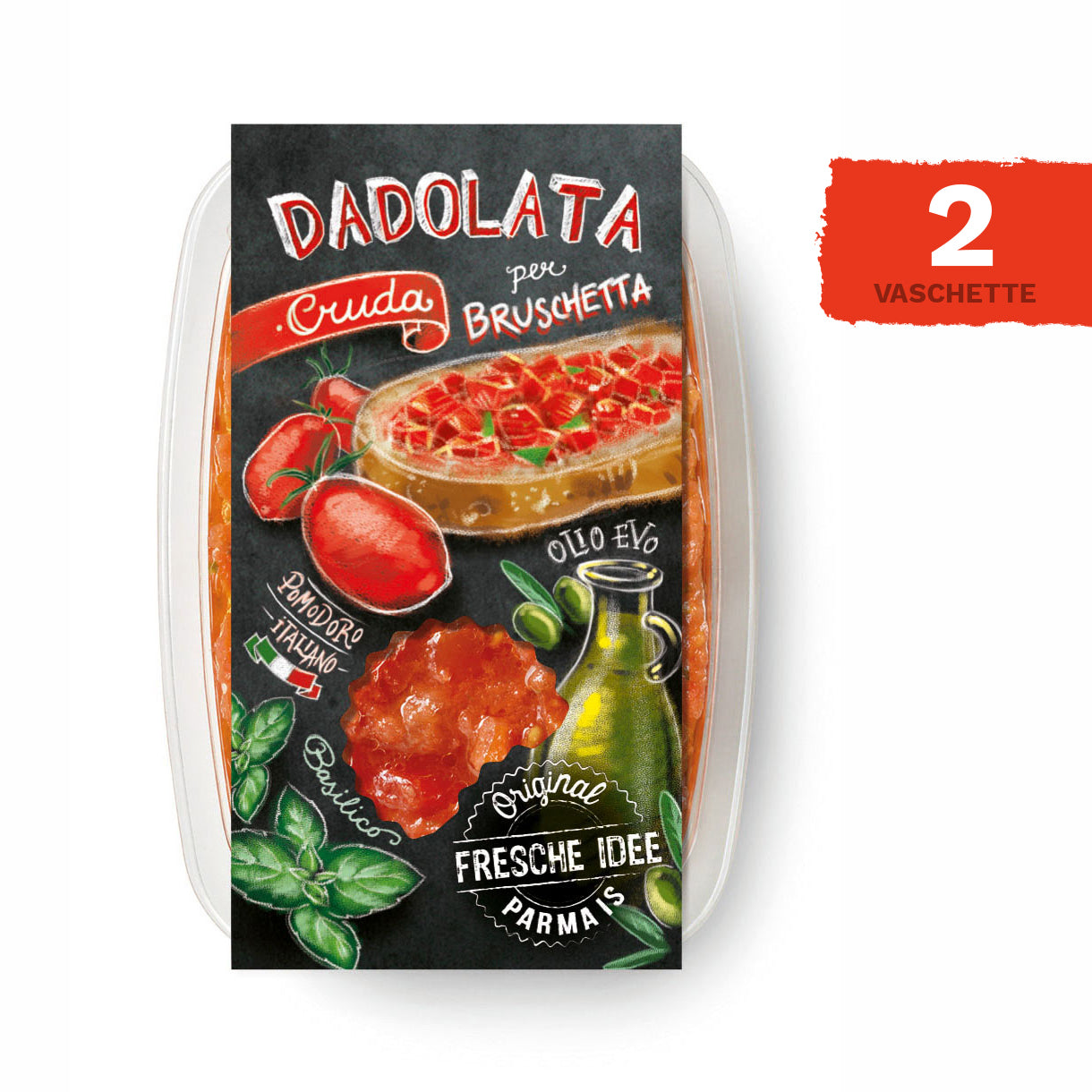 Dadolata di pomodoro - 2 vaschette da 150 gr