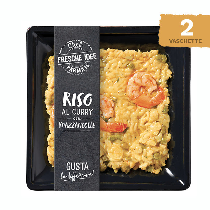 Riso al curry con mazzancolle - 2 vaschette da 250gr